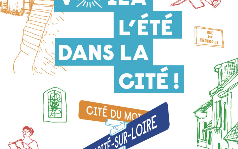 affiche-VEDC23-900x800jpg##Voilà l'été dans la cité ! ##Cité du Mot (graphiste Kévin Daman)##